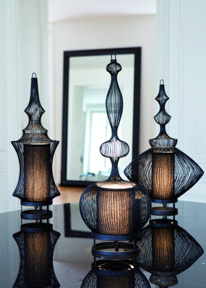 Serie Fil de fer Tischlampen von Forestier Paris