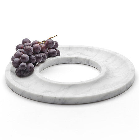 Aparentment - Designer Früchteschalte / Vide-poche aus weissem Marmor