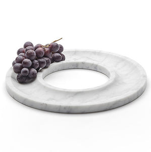 Aparentment - Designer Früchteschalte / Vide-poche aus weissem Marmor