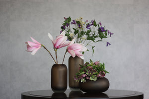 Vase HYDRIA, hoch, walnussbraun