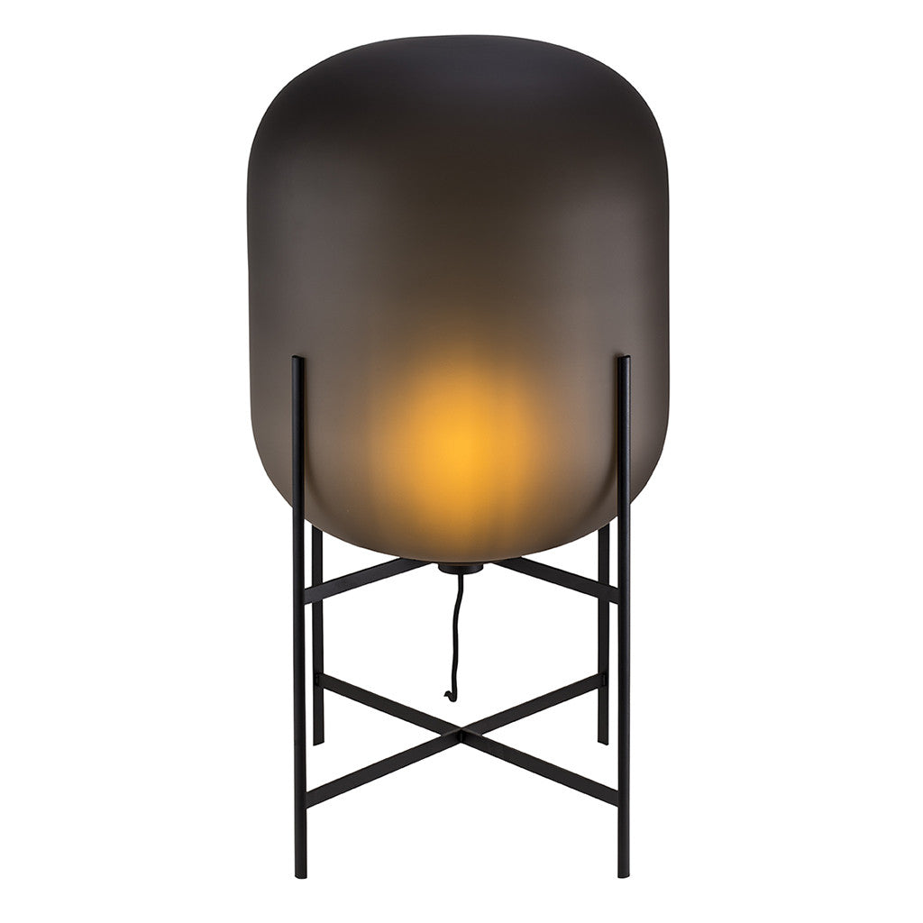 Pulpo - Stehlampe Oda Medium, rauchgrau acetato/schwarz